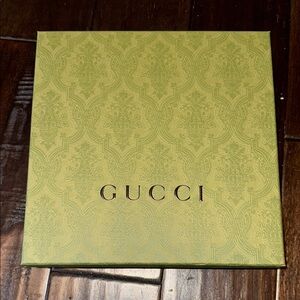 Gucci Green Patterned Gift Box